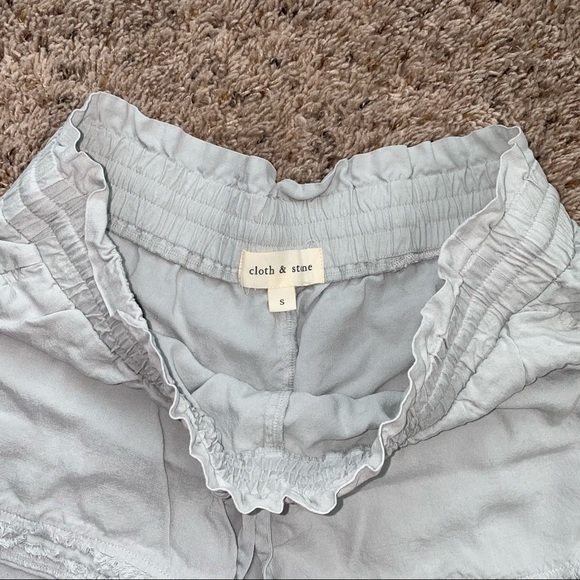 Anthropologie Cloth & Stone Raw Edge Shorts - Picture 2 of 5